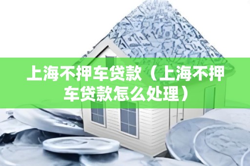 上海不押车贷款（上海不押车贷款怎么处理）